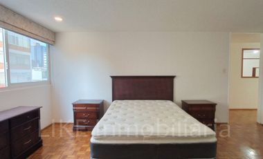 Renta Amplio Departamento con BALCON en POLANCO 2 Recamaras con o sin muebles.