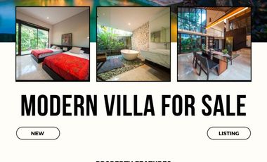 FOR SALE VILLA WITH BEAUTY SWIMMING POOL AND JUNGLE VIEW AT SUKAWATI