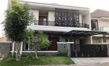 RUMAH MEWAH GRAZY RICH GRAHA FAMILY FULL FURNISHED PERUMAHAN ELITE  SURABAYA BARAT