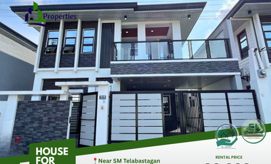 6 Bedrooms 2-Storey House for Rent in San Fernando Pampanga/Near SM Telabastagan