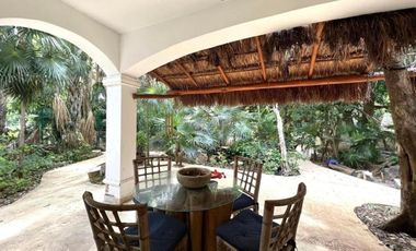 4-Bedroom Villa with Cenote & Pool for Rent in Club Real Playacar – Long-Term Rental