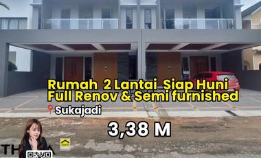 Dijual rumah cantik full renovasi interior di hadap timur di sukajadi