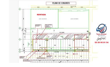 TLALNEPANTLA SOBRE AV. PRINCIPAL EN PARQUE CON SEGURIDAD, 1,988 m2 CON ANDENES
