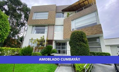 HERMOSO DEPARTAMENTO AMOBLADO DE ARRIENDO EN CUMBAYÁ!! COLEGIO ALEMÁN!!