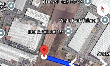 TERRENO INDUSTRIAL EN RENTA- ISIDRO FABELA- PARQUE INDUSTRIAL TOLUCA 2000