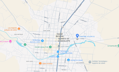 CASA EN VENTA EN JUÁREZ 1180, BARRIO DE GUADALUPE, CDAD. DE LIBRES, PUE. CON BODEGA