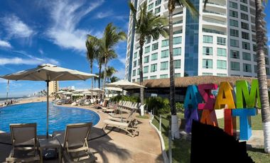 DEPARTAMENTO A PIE DE PLAYA PARK ROYAL MAZATLAN SINALOA