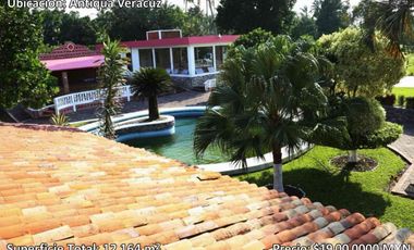 QUINTA LA ANTIGUA CERCA DEL RÍO, CASA PARA INVERSIÓN, SE PUEDE FRACCIONAR O HACER HOTEL, 12,164 M2 PRECIO: $19,000,000 (NEGOCIABLES)