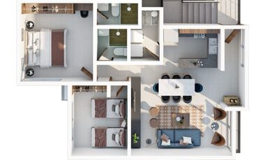 Departamento en PRE-VENTA – Parques del Bosque