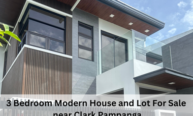 3 Bedroom Modern House and Lot For Sale near Clark Pampanga
