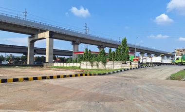 Disewa Lahan 1.767 m2, Murah, siap pakai di rest area KM19B Tol Cikampek Tambun.