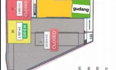 Disewa Lahan 1.014 m2 siap pakai, Murah di dekat rest area KM19B Tol Cikampek Tambun.