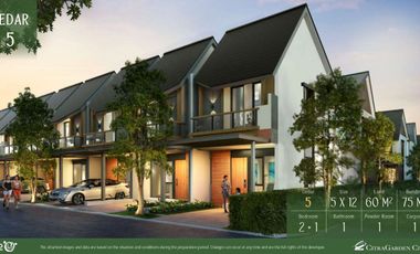 Citra 8 - The Forestine. Rumah di kawasan hijau Jakarta Barat. Dekat bandara. Free PPN