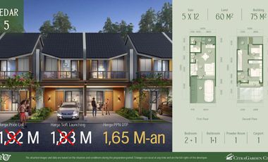 Citra 8 - The Forestine. Rumah di kawasan hijau Jakarta Barat. Dekat bandara. Free PPN