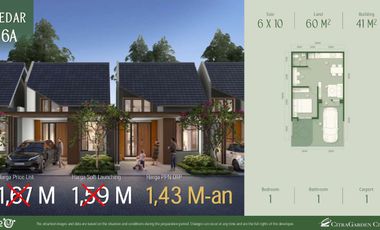 Citra 8 - The Forestine. Rumah di kawasan hijau Jakarta Barat. Dekat bandara. Free PPN