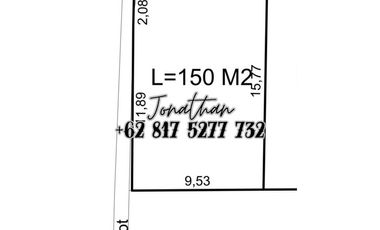 Tanah Premium Dijual di Jalan Raya Tukad Batanghari Renon Denpasar - LSKT
