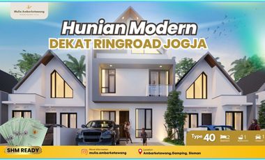 JUAL RUMAH MINIMALIS SLEMAN MURAH 400 JUTAAN DEKAT POM BENSIN AMBARKETAWANG