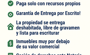 Remate Bancario con Garantía de entrega en CDMX