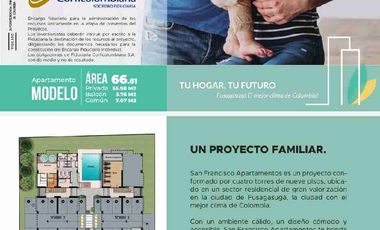VENDO HERMOSOS APARTAMENTOS EN FUSAGASUGA PROYECTO SAN FRANCISCO