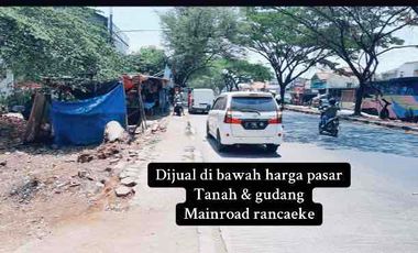 gudang rancaekek - cileunyi mainroad dijual di bawah harga pasar