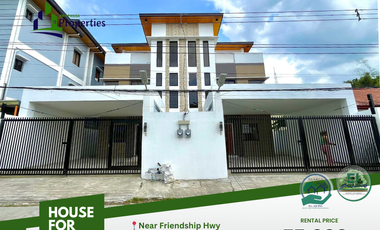 4 Bedrooms 3-Storey House for Rent in Angeles City Pmanga/Near Friendship Hwy