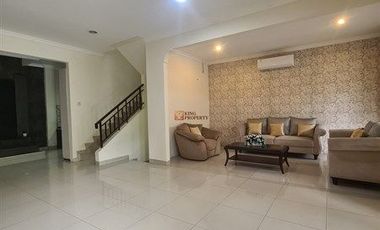 Dekat RSPI & Lippo Mall Puri, Disewakan Rumah 239m2 Puri Mansion Furnished, Fasilitas Kolam Renang, Kids Playground, Basket Court, Tennis Court, Club