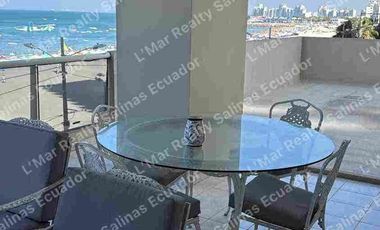 Venta o alquiler de departamento en Chipipe frente al mar
