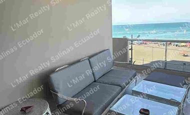 Venta o alquiler de departamento en Chipipe frente al mar