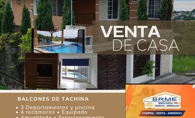 VENTA   DE CASA DE 4 PISOS – BALCONES DE TACHINA, ESMERALDAS