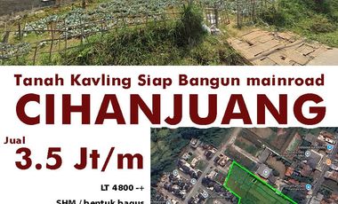 Tanah Kavling Siap Bangun Di Mainroad Cihanjuang Cimahi Bandung Cocok Untuk Perumahan,Gudang,Pabrik,Invest
