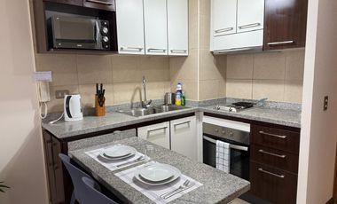 DEPTO. FULL AMOBLADO EDIFICIO PARQUE ALAMEDA