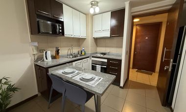 DEPTO. FULL AMOBLADO EDIFICIO PARQUE ALAMEDA