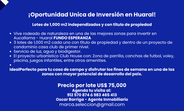 ¡Oportunidad Única de Inversión en Huaral!