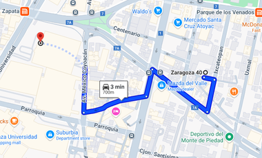 Departamento en Venta Santa Cruz Atoyac Benito Juárez CDMX