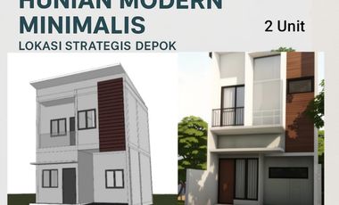 Jual Rumah Baru Minimalis 2 Lantai Dekat Pintu Tol Cisalak Depok