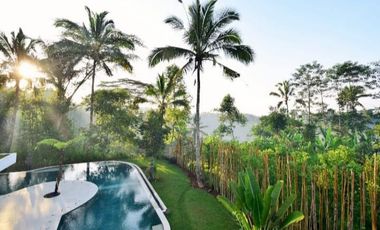 Luxury villa mewah full view jungle ubud bali