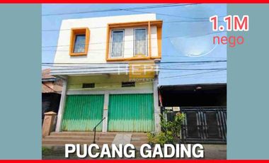 Dijual Murah  Rumah dan Toko di Pucang Gading