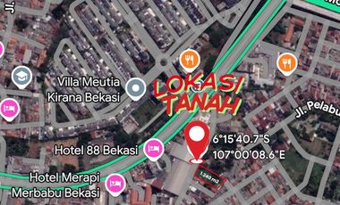Jual Tanah Seberang Perumahan Cut Meutia di Jalan Cut Mutia, Bekasi Timur