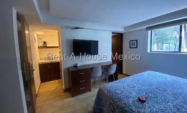 Departamento Amueblado en Renta en Coyoacan ,Campestre Churubusco MT 26-1474.