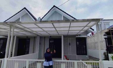 rumah sehat dengan taman di samping type evoria heavenland park candi sidoarjo