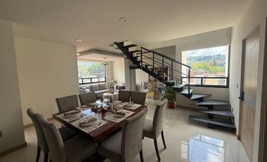Se renta espectacular Pent-house en semi amueblado dos recamaras