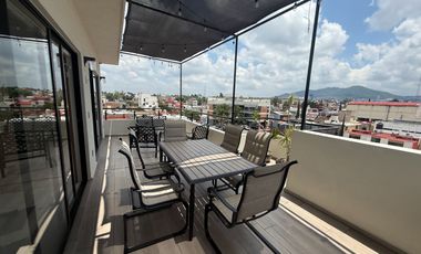 Se renta espectacular Pent-house en semi amueblado dos recamaras