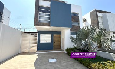 Casa moderna en renta sin muebles – Urbanización Barú, Manta