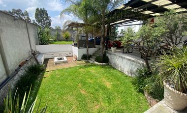 Renta casa con amplio jardín, Tonanzintla, San Andrés Cholula