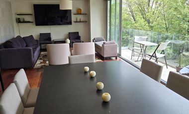 Moderno departamento amueblado en Altezza Polanco Campos Eliseos con balcón