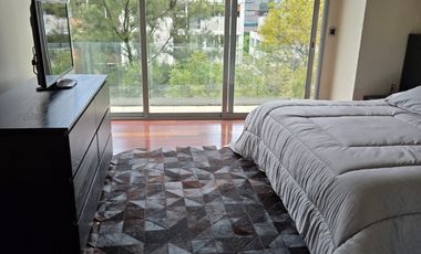 Moderno departamento amueblado en Altezza Polanco Campos Eliseos con balcón