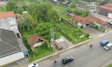 Dijual dan disewakan tanah komersial di tepi jalan raya Yos Sudarso Gombong Kebumen