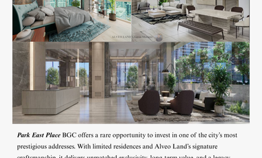 Exclusive 3-Bedroom Home in Park East Place – Prime BGC Address