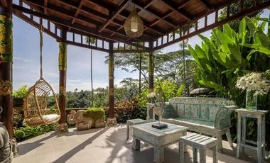 Villa murah full view junggle hutan sawah di tegalalang ubud bali