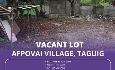 Vacant Lot AFPOVAI Village, Taguig City - For SALE